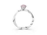 White gold Fancy Pink Marquise Cut Diamond Engagement Ring with Side Stone Accents and Four-Prong Setting_27