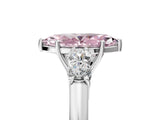 White gold Fancy Pink Marquise  Cut Diamond Five-Stone Prong Set White Gold Ring_36