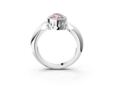 White gold Fancy Pink Marquise  Cut Diamond Halo Engagement Ring with Split Shank and Four-Prong Setting_93