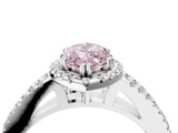 White gold Fancy Pink Marquise Cut Diamond Halo Split Shank Engagement Ring_55