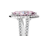 White gold Fancy Pink Marquise Cut Diamond Halo Split Shank Engagement Ring_56