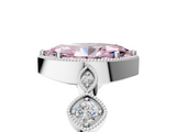 White gold Fancy Pink Marquise  Cut Diamond Milgrain Marquise Band with Prong Setting_8
