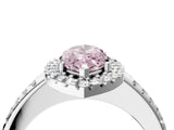 White gold Fancy Pink Marquise Cut Diamond Pavé Halo Ring with Four-Prong Setting_64