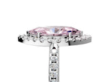White gold Fancy Pink Marquise Cut Diamond Pavé Halo Ring with Four-Prong Setting_65
