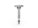 White gold Fancy Pink Marquise  Cut Diamond Pave Band with Four-Prong Setting_62