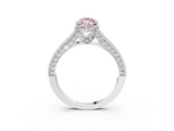 White gold Fancy Pink Marquise  Cut Diamond Pave Band with Four-Prong Setting_63