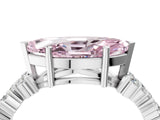 White gold Fancy Pink Marquise Cut Diamond Scattered Round Accent Ring with Prong Setting_28