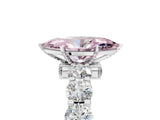 White gold Fancy Pink Marquise Cut Diamond Side Stone Engagement Ring with Four-Prong Setting_66