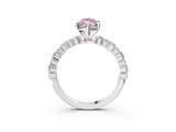 White gold Fancy Pink Marquise Cut Diamond Side Stone Solitaire Ring with Round  and Four-Prong Setting_27