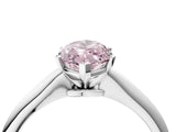 White gold Fancy Pink Marquise Cut Diamond Solitaire Engagement Ring with Classic Band and Four-Prong Setting_103