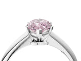 White gold Fancy Pink Marquise Cut Diamond Solitaire Engagement Ring with Classic Band and Four-Prong Setting_16