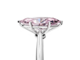White gold Fancy Pink Marquise Cut Diamond Solitaire Engagement Ring with Classic Band and Four-Prong Setting_17