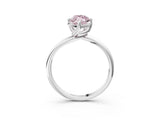 White gold Fancy Pink Marquise Cut Diamond Solitaire Engagement Ring with Four-Prong Setting and Classic Band_35