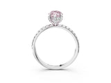 White gold Fancy Pink Marquise Cut Diamond Solitaire Ring with Four-Prong Setting and Pavé Band_24