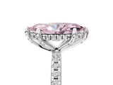 White gold Fancy Pink Marquise Cut Diamond Solitaire Ring with Four-Prong Setting and Pavé Band_32