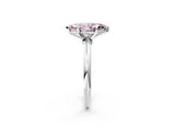 White gold Fancy Pink Marquise Cut Diamond Solitaire Ring with Six-Prong Setting and Classic Band_264