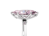 White gold Fancy Pink Marquise Cut Diamond Solitaire Ring with Thin Band and Prong Setting_37