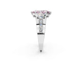White gold Fancy Pink Marquise Cut Diamond Three-Stone Ring with Channel Set Band and Four-Prong Setting_80