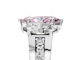 White gold Fancy Pink Marquise Cut Diamond Three-Stone Ring with Channel Set Band and Four-Prong Setting_83