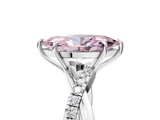 White gold Fancy Pink Marquise  Cut Diamond Twisted Band with Pavé Setting and Four-Prong Setting_59
