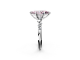 White gold Fancy Pink Marquise  Cut Diamond Vine Band with Four-Prong Setting_55