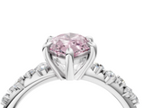 White gold Fancy Pink Marquise  Cut Diamond Vine Band with Four-Prong Setting_57