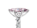White gold Fancy Pink Marquise  Cut Diamond Vine Band with Four-Prong Setting_61