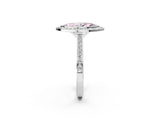 White gold Fancy Pink Marquise Cut Halo Bezel Diamond Pave Band Ring_74