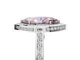 White gold Fancy Pink Marquise  Cut Halo Pave Split Shank Prong Setting Ring_37