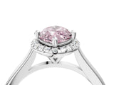 White gold Fancy Pink Marquise Cut Halo Round Diamond Solitaire Engagement Ring with Pave Band and Four-Prong Setting_28