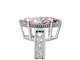White gold Fancy Pink Marquise  Cut Milgrain Channel Set Engagement Ring with Solitaire Prong Setting_72