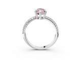 White gold Fancy Pink Marquise  Cut Pave Diamond Engagement Ring with Channel Set Band and Four-Prong Setting_23