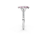 White gold Fancy Pink Marquise Cut Solitaire Cathedral Diamond Engagement Ring with Channel-Set Band and Four-Prong Setting_17