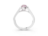 White gold Fancy Pink Marquise Cut Solitaire Cathedral Diamond Engagement Ring with Channel-Set Band and Four-Prong Setting_18