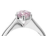 White gold Fancy Pink Marquise Cut Solitaire Diamond Ring with Six-Prong Setting and Classic Band_37