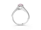 White gold Fancy Pink Marquise Cut Solitaire Diamond Ring with Six-Prong Setting and Classic Band_60