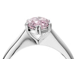 White gold Fancy Pink Marquise Cut Solitaire Diamond Ring with Six-Prong Setting and Classic Band_61