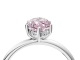 White gold Fancy Pink Marquise  Cut Solitaire Engagement Ring with Four-Prong Setting and Classic Band_24
