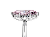 White gold Fancy Pink Marquise  Cut Solitaire Engagement Ring with Four-Prong Setting and Classic Band_25