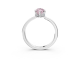 White gold Fancy Pink Marquise  Cut Solitaire Engagement Ring with Four-Prong Setting on a Classic Band_23