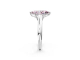 White gold Fancy Pink Marquise Cut Solitaire Engagement Ring with Tapered Band and Four-Prong Setting_17