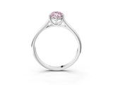 White gold Fancy Pink Marquise Cut Solitaire Engagement Ring with Tapered Band and Four-Prong Setting_18