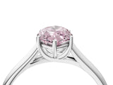 White gold Fancy Pink Marquise Cut Solitaire Engagement Ring with Tapered Band and Four-Prong Setting_19