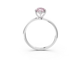White gold Fancy Pink Marquise  Cut Solitaire Engagement Ring with Thin Band and Four-Prong Setting_6