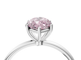 White gold Fancy Pink Marquise  Cut Solitaire Engagement Ring with Thin Band and Four-Prong Setting_7