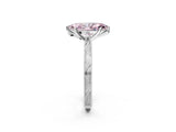 White gold Fancy Pink Marquise Cut Solitaire Milgrain Engraved Band with Four-Prong Setting_14