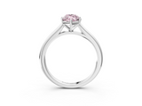 White gold Fancy Pink Marquise  Cut Solitaire Ring with Cathedral Band and Four-Prong Setting_82