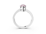 White gold Fancy Pink Marquise  Cut Solitaire Ring with Four-Prong Setting and Classic Band_45