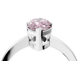 White gold Fancy Pink Marquise  Cut Solitaire Ring with Four-Prong Setting and Classic Band_46