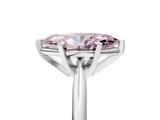 White gold Fancy Pink Marquise  Cut Solitaire Ring with Four-Prong Setting on a Classic Band_80